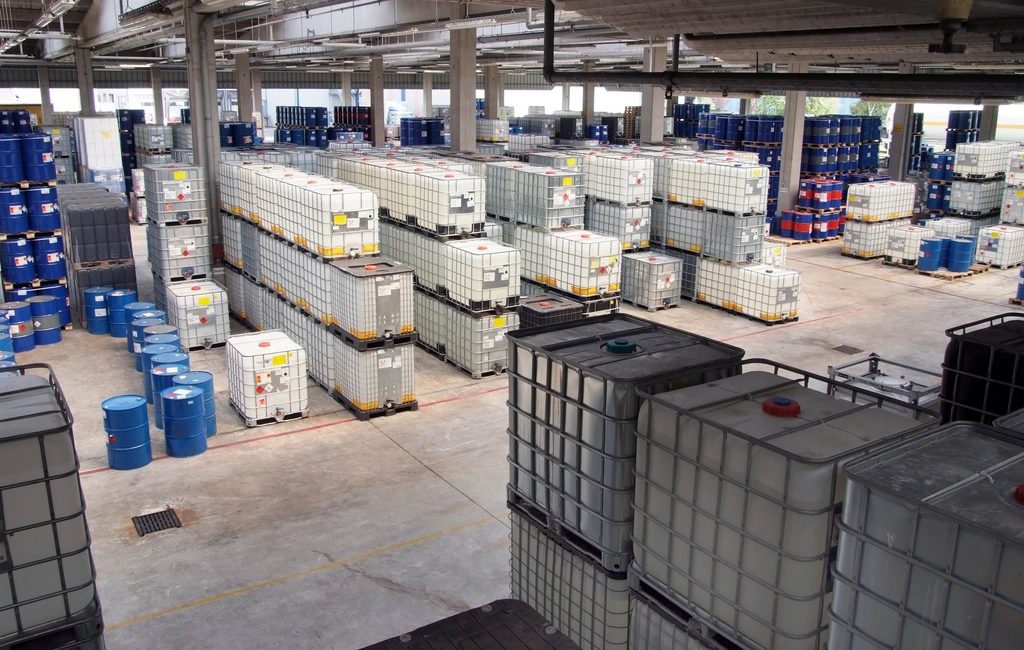 Interior of a large commercial warehouse